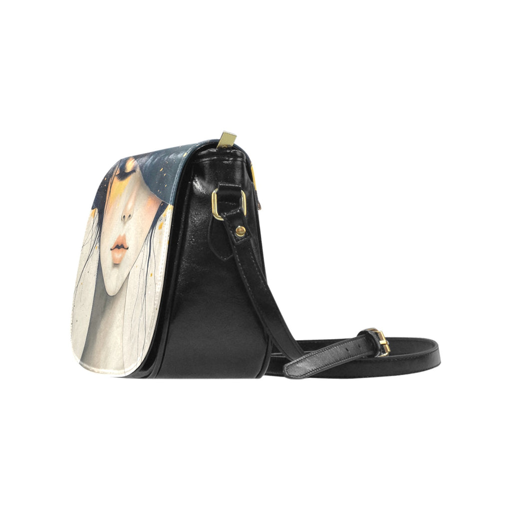 Girl in a Hat Classic Saddle Bag/Small