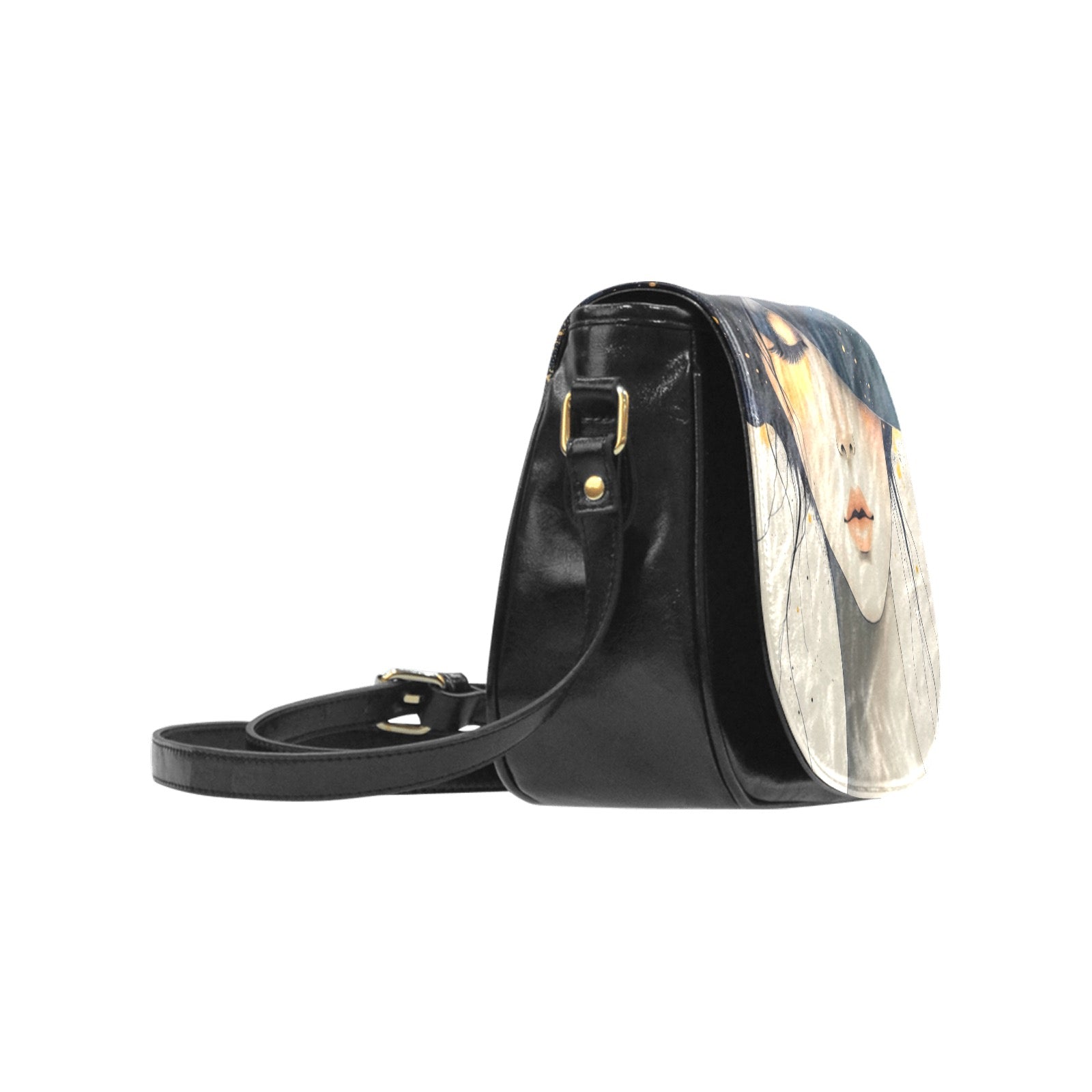 Girl in a Hat Classic Saddle Bag/Small