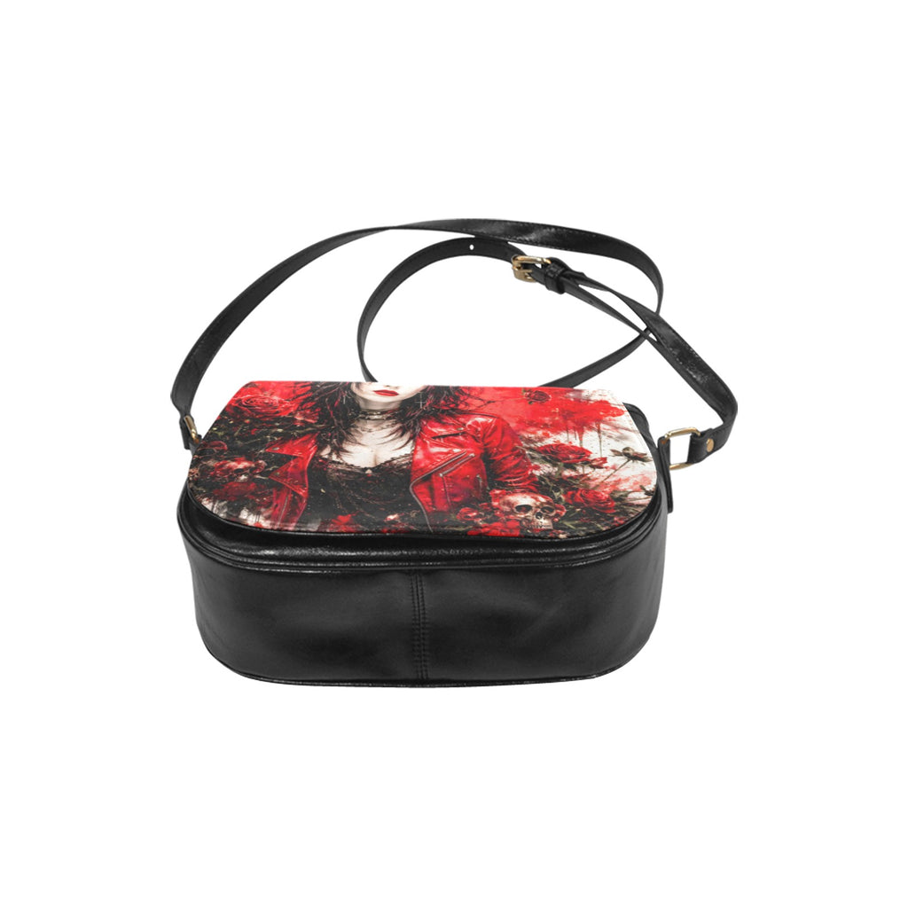 Skulls and Roses Classic Saddle Bag/Small
