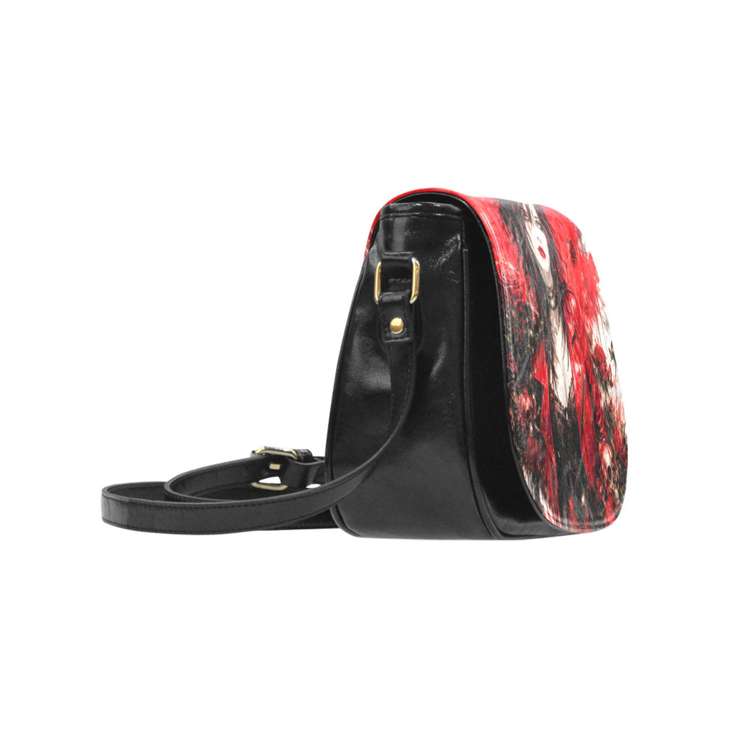 Skulls and Roses Classic Saddle Bag/Small