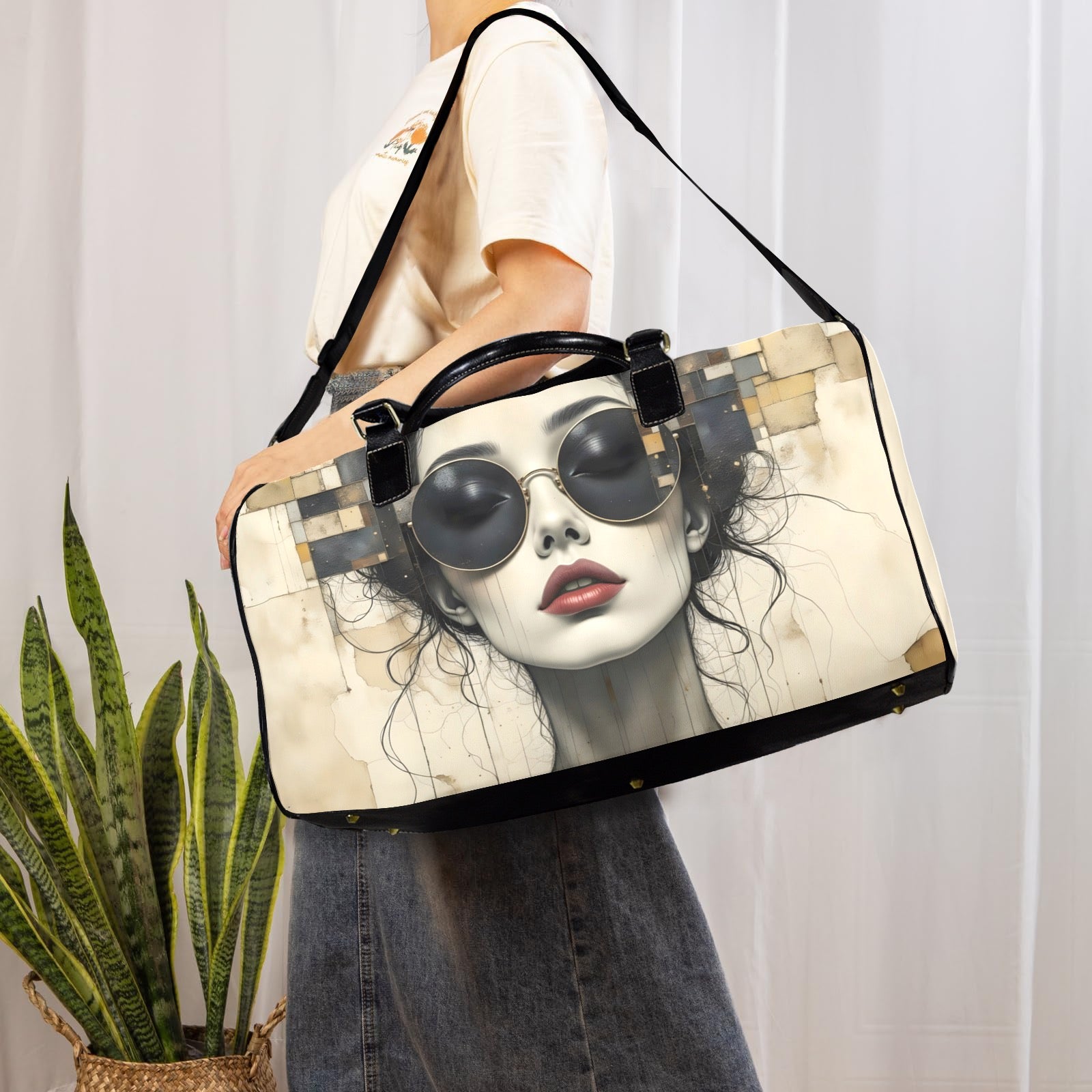 Dark Sunglasses Large Capacity Travel Bag-Large