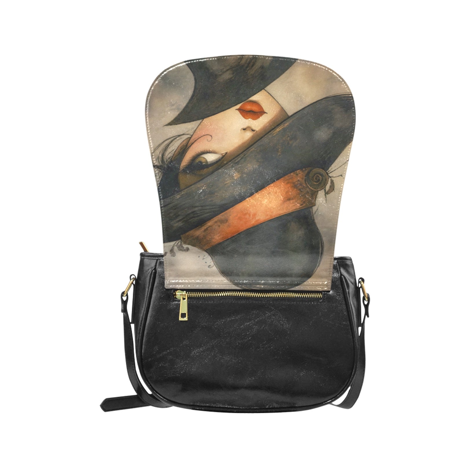 Side Eye Classic Saddle Bag/Small (Model 1648)