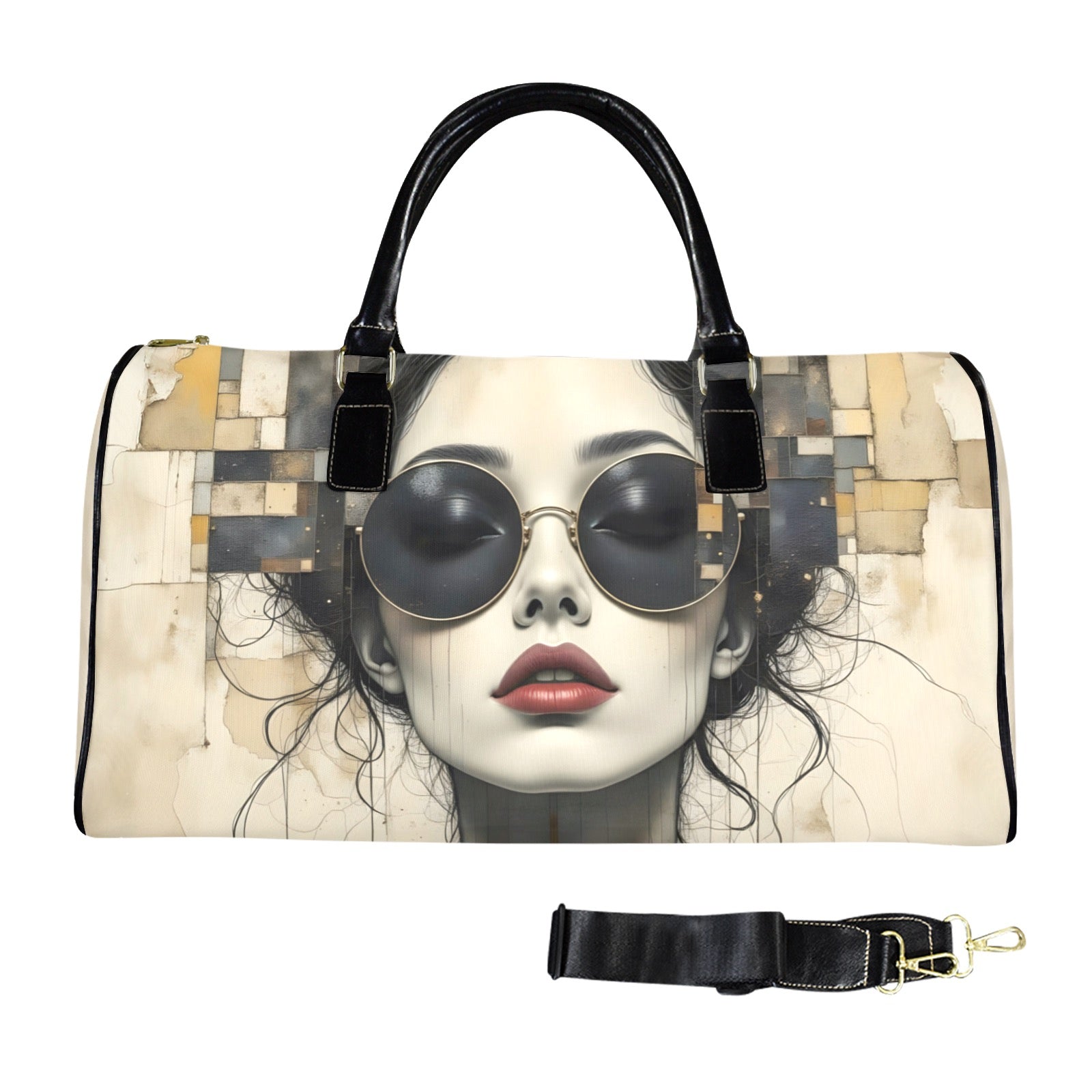Dark Sunglasses Large Capacity Travel Bag-Large