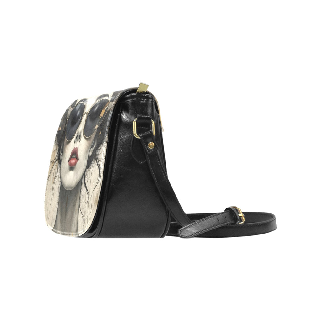 Dark Sunglasses Classic Saddle Bag/Small
