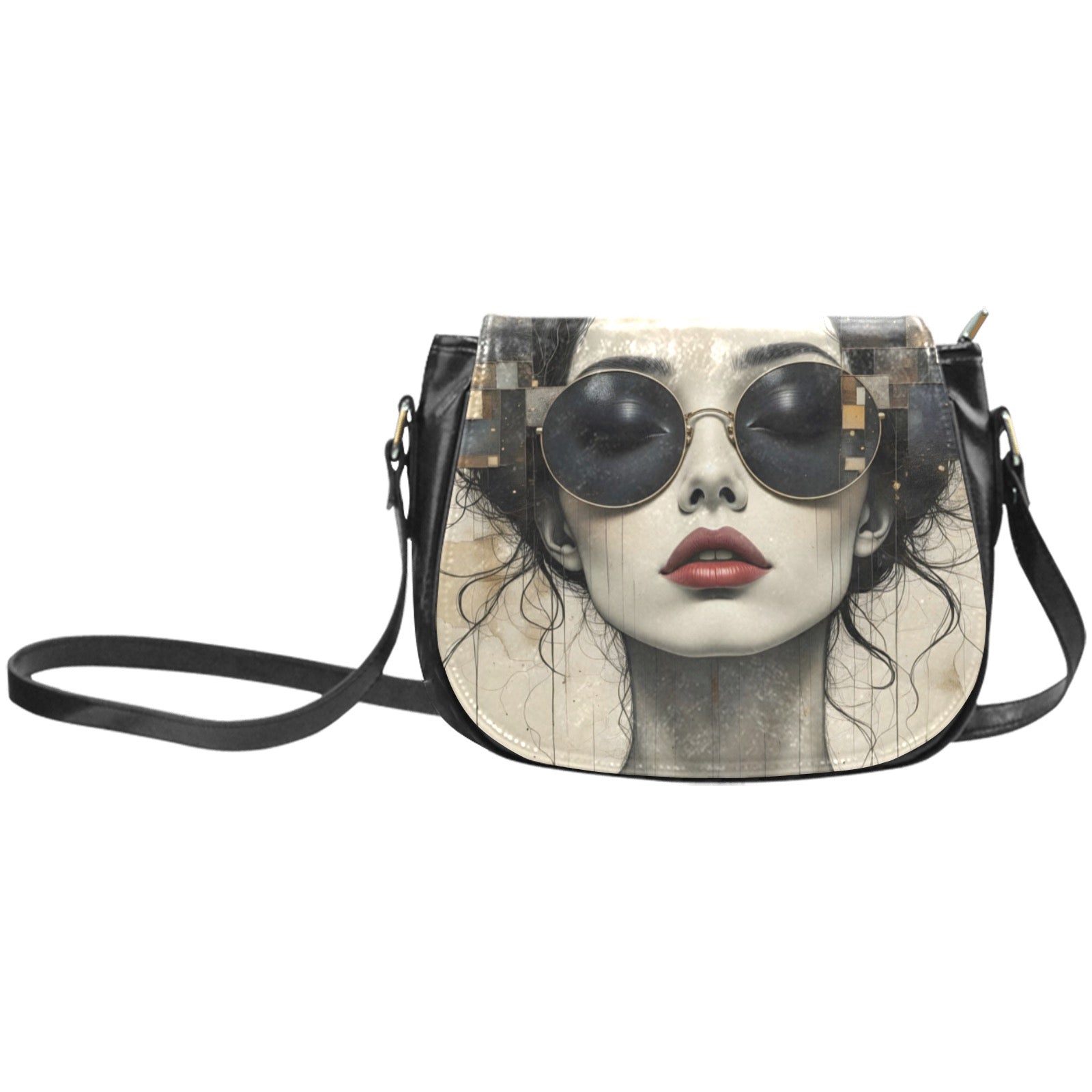 Dark Sunglasses Classic Saddle Bag/Small