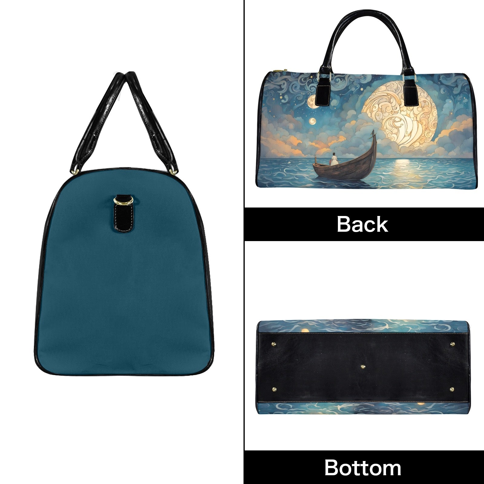Cloisonne Moon Large Capacity Travel Bag-Large