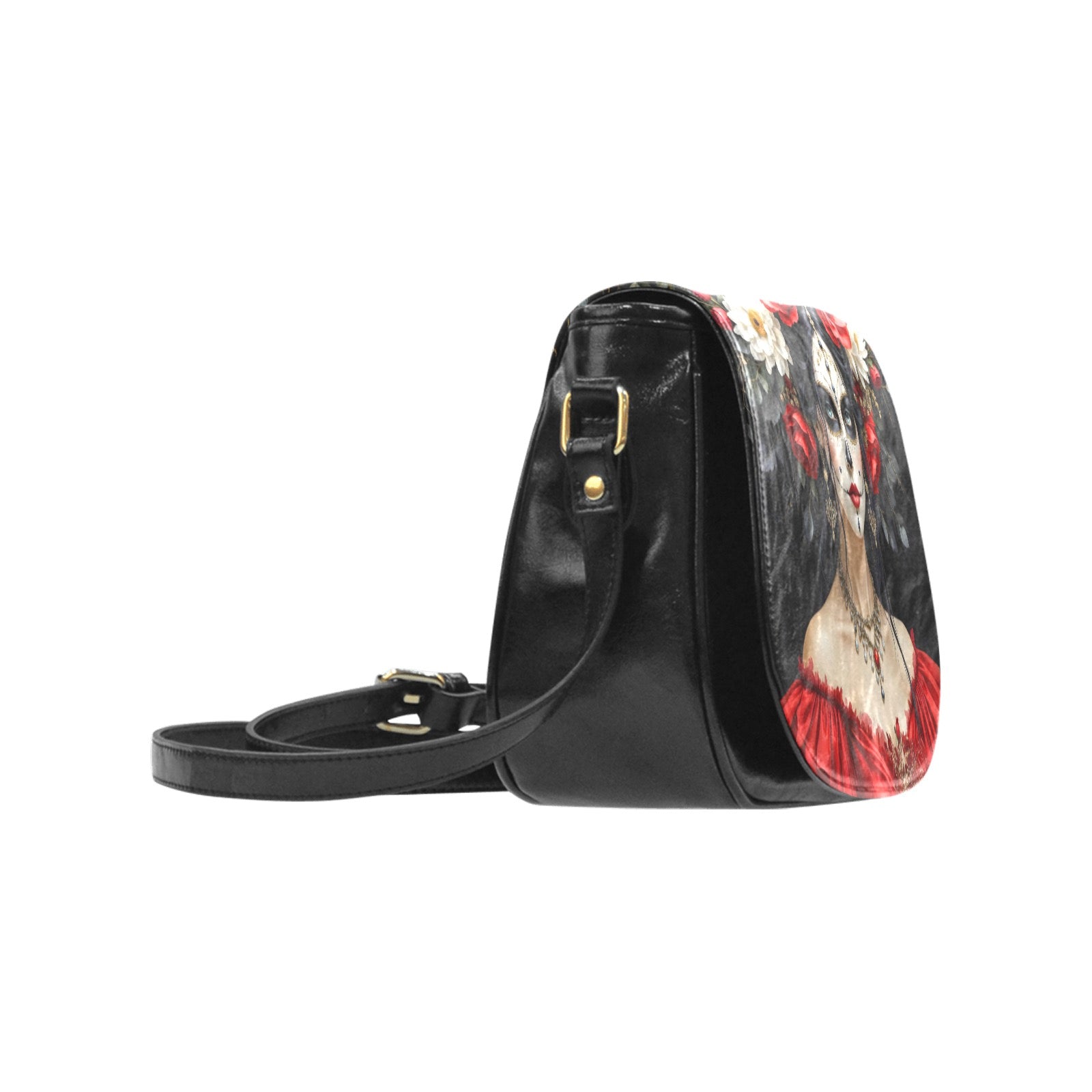 Calavera Elegance Classic Saddle Bag/Small (Model 1648)