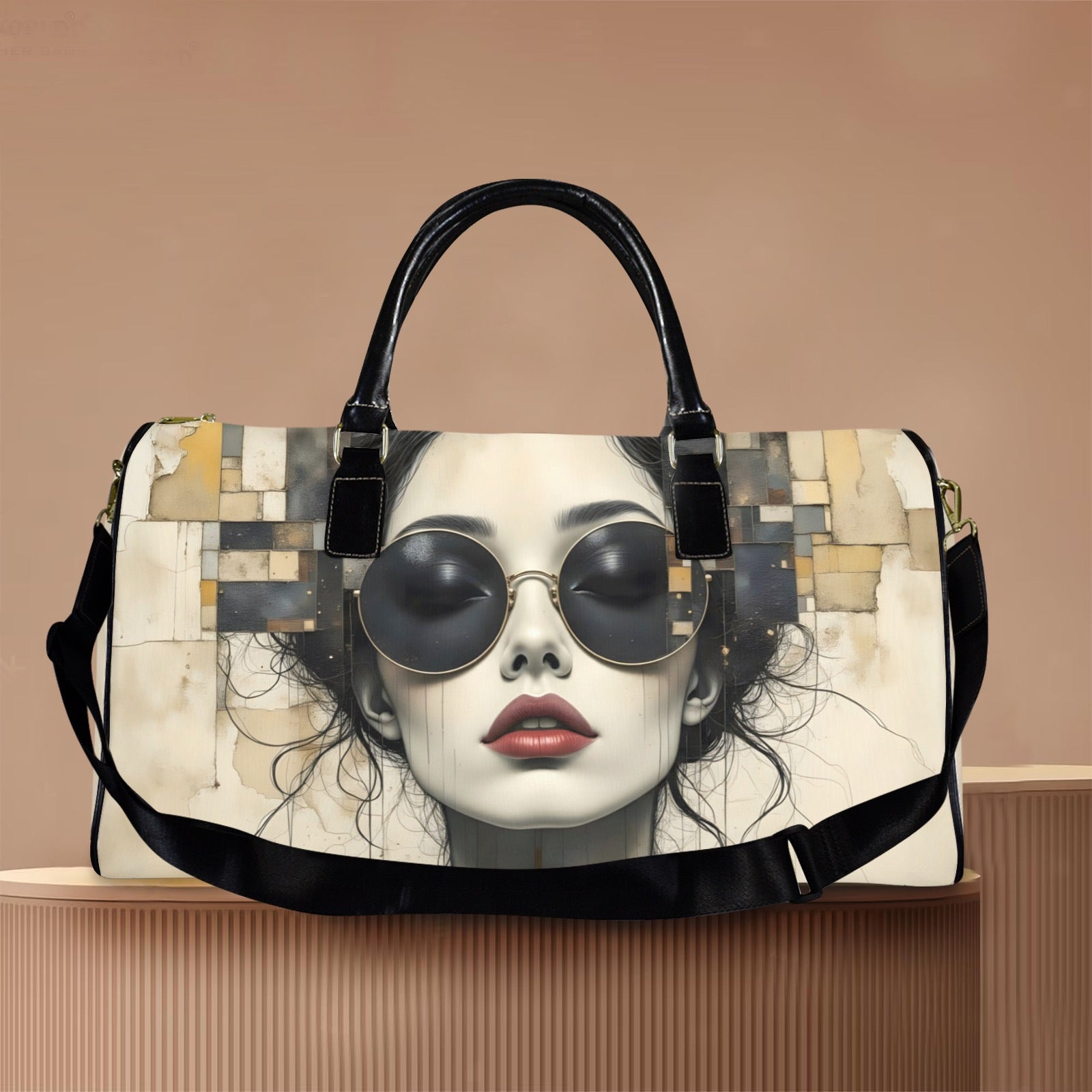 Dark Sunglasses Large Capacity Travel Bag-Large