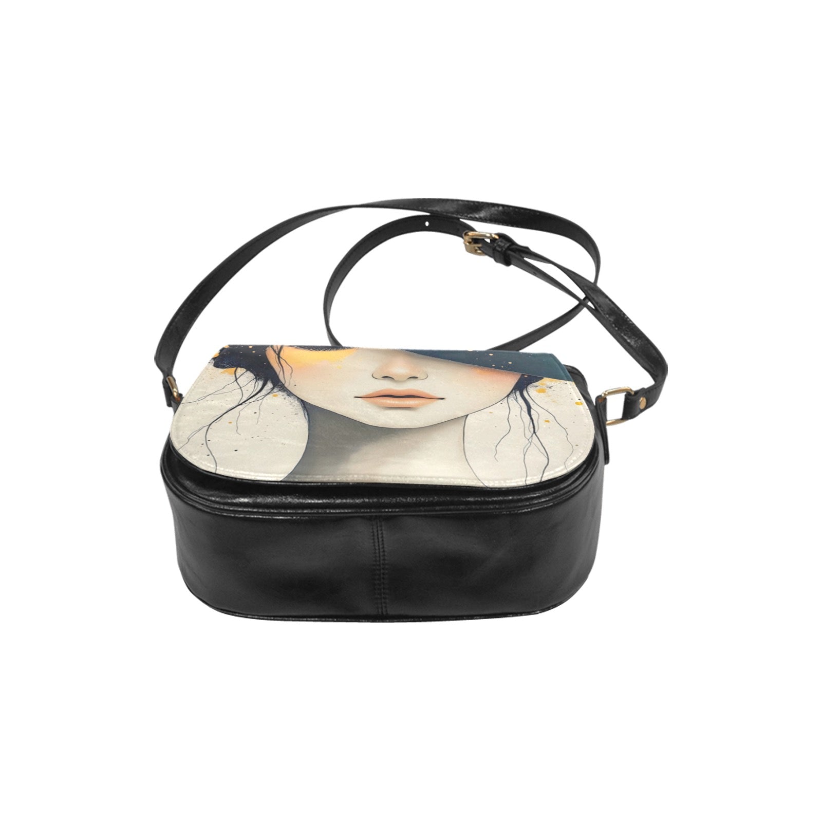 Girl in a Hat Classic Saddle Bag/Small