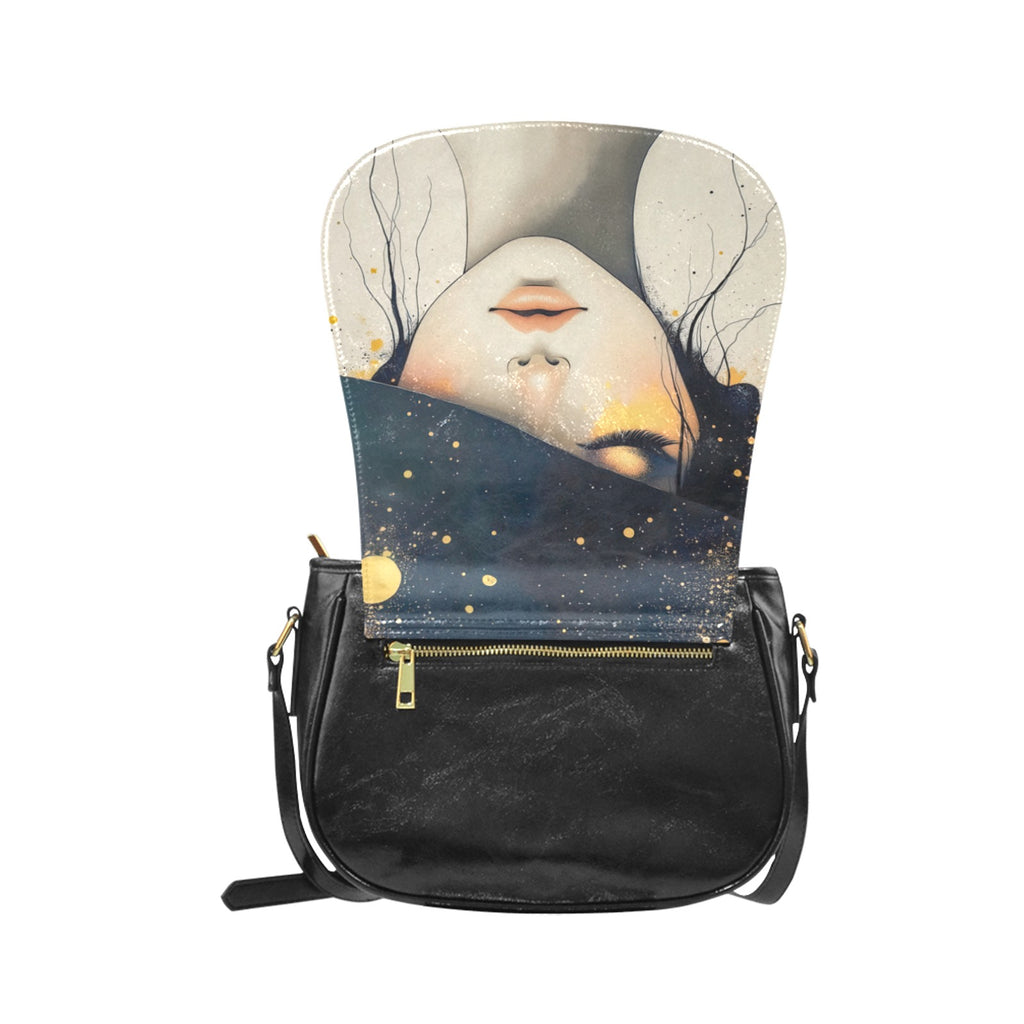 Girl in a Hat Classic Saddle Bag/Small