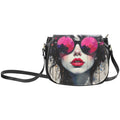Pink Sunglasses Classic Saddle Bag/Small