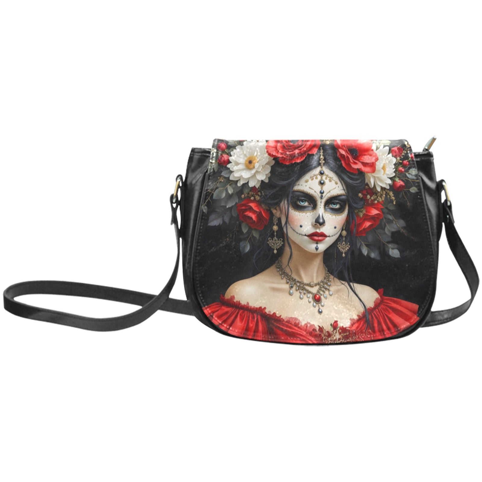 Calavera Elegance Classic Saddle Bag/Small (Model 1648)
