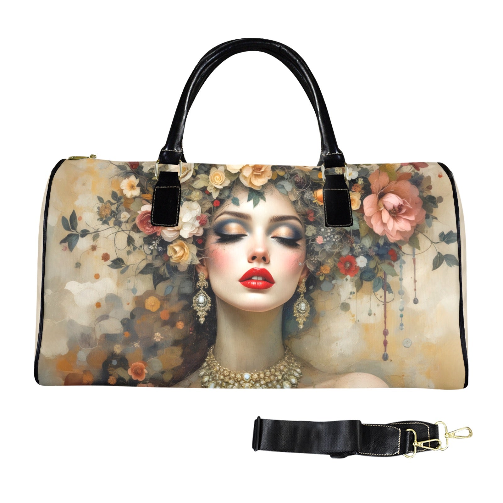 Wearing my FInest Jewels Large Capacity Travel Bag-Large