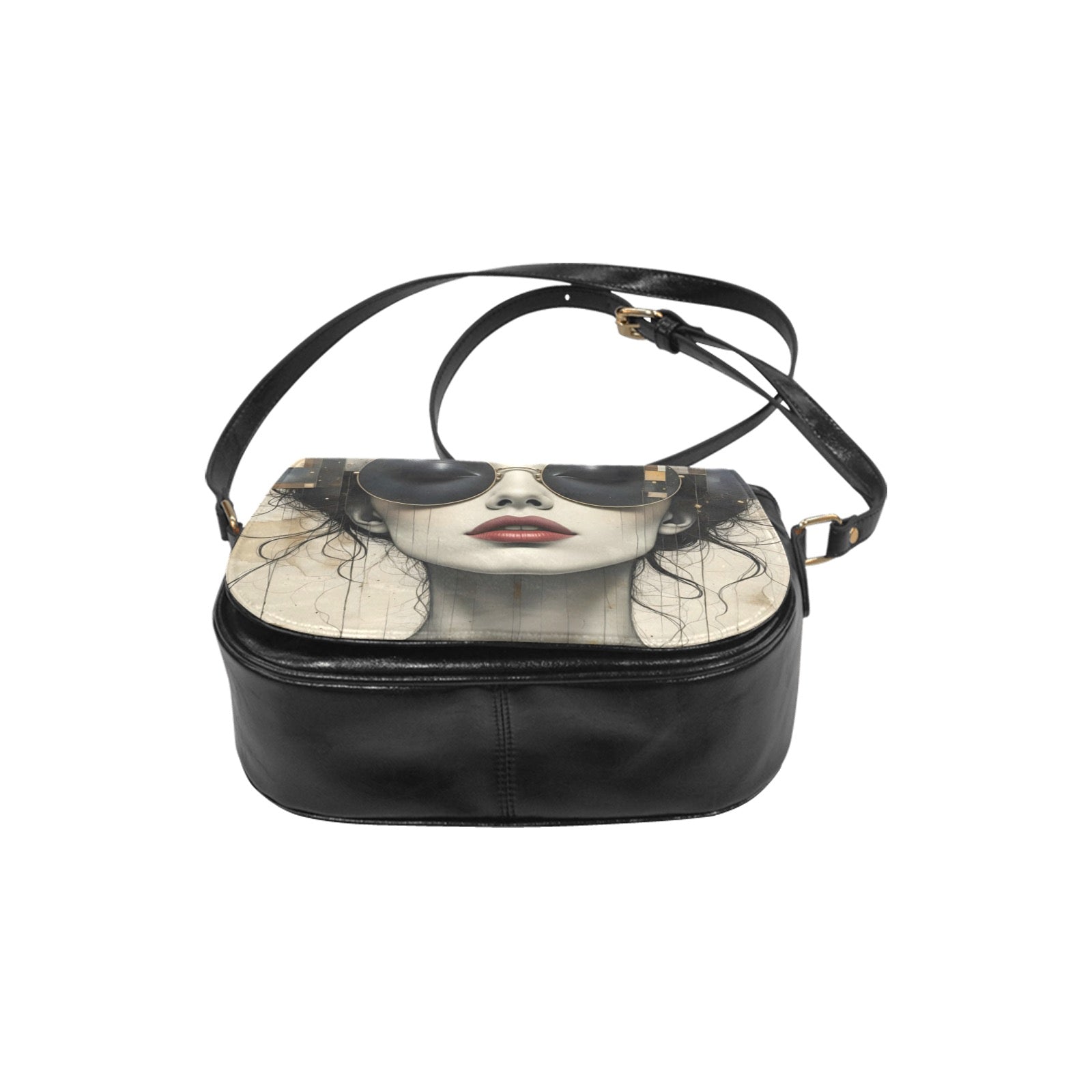 Dark Sunglasses Classic Saddle Bag/Small